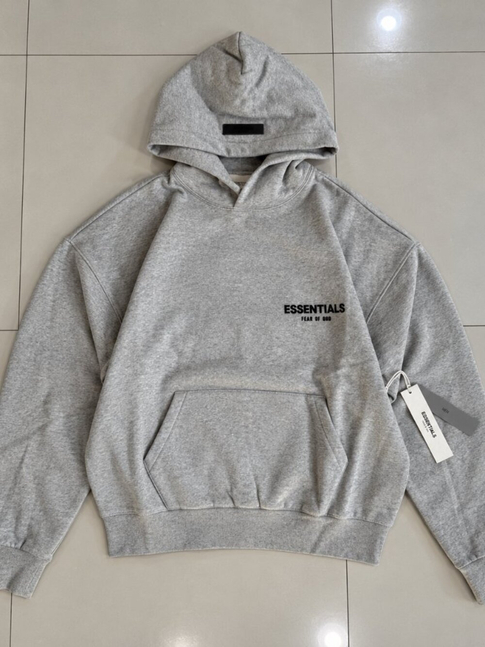 Fear of God Essentials Heather Gray Pullover Hoodie